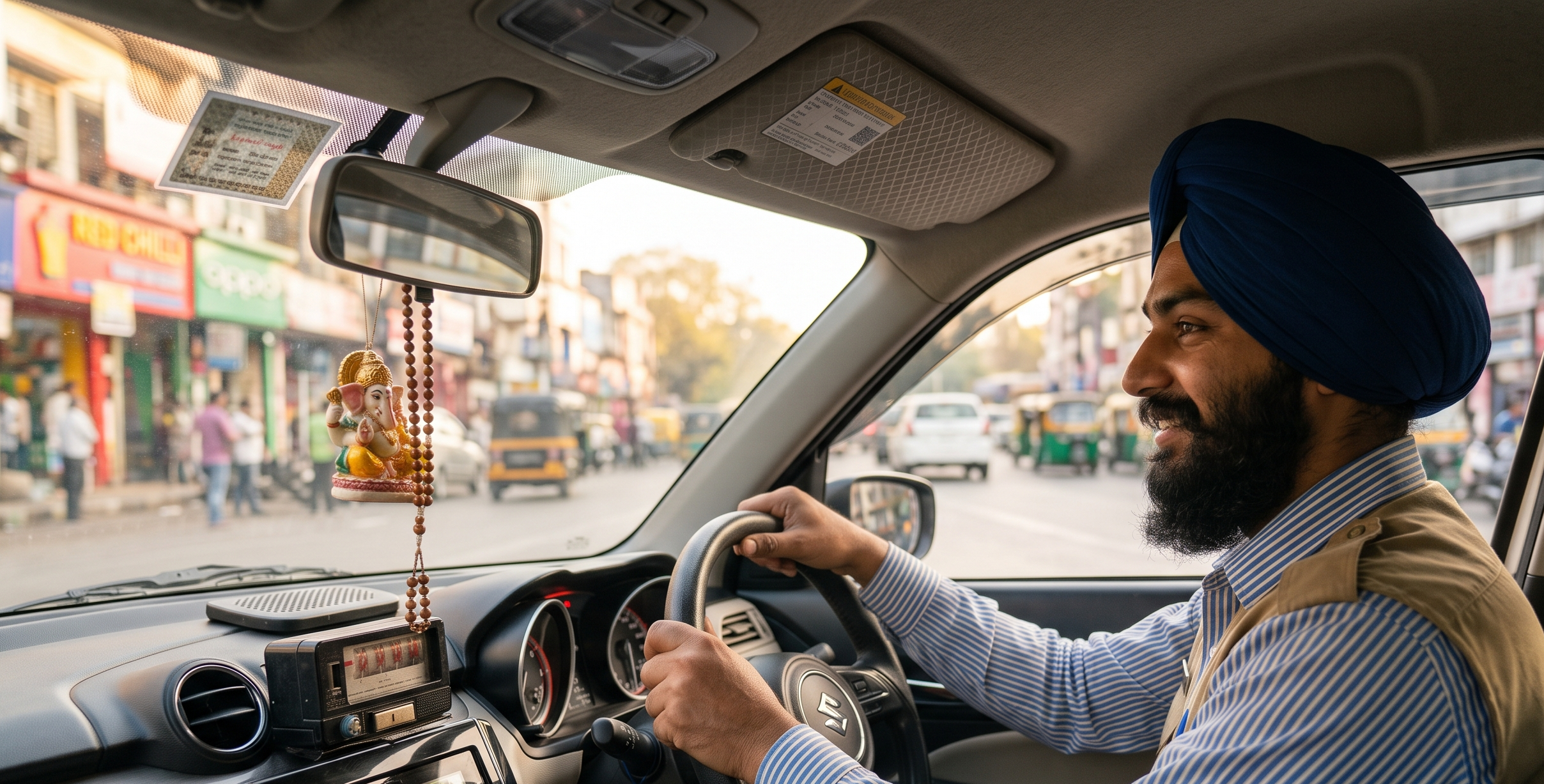 Professional taxi driver in Gwalior